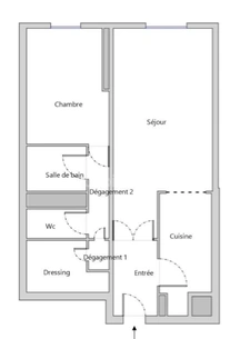 Appartement à vendre 2 pièces 48,70 m² PARIS 20EME ARRONDISSEMENT (75) en excellent état au sein d'une résidence standing