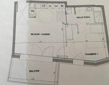 Appartement à louer 2 pièces FONTAINEBLEAU - AVON (77)