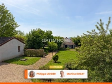 Maison de charme 93 m2, 4 pièces, 3 chambres, garages, terrain clos
