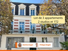 Pour investisseurs, lot de 3 appartements, location courte durée, cœur de ville de VICHY (03)