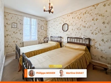 Maison de charme 93 m2, 4 pièces, 3 chambres, garages, terrain clos