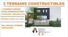 ENSEMBLE IMMOBILIER TERRAIN ET IMMEUBLE BAGNOLET 1780 000€