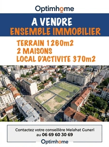 Local commercial et deux maisons sur un terrain de 1260m2 à vendre BOBIGNY (93) 2 500 000€