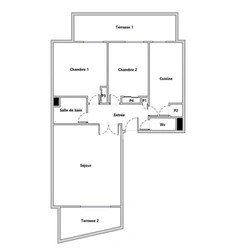 Appartement à vendre 3 pièces VIROFLAY (78)