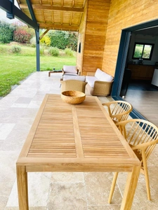 Maison bois design avec piscine, aucun travaux, à 5 min de Monflanquin (47150) – coup de cœur assuré.
