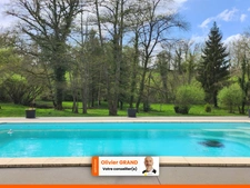 PAVILLON 5 P + GRANGE + PISCINE + RUISSEAU - CHARME CAMPAGNE