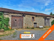 GRANGE 2 PIECES + TERRAIN AGRICOLE ~ 1.4Ha AVEC PECHERIE - ENVIRONNEMENT CALME ET CAMPAGNE