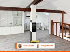 Appartement duplex, 2 pièces, à deux pas du marché couvert