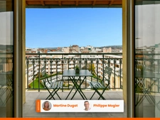 Magnifique appartement de 97 m² avec ascenseur, au 5ème étage d'un ancien hôtel de luxe avec gardien, triangle d'or à VICHY