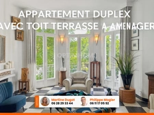 Rare à Vichy, Duplex 1er et 2ème étage avec toit terrasse, 2 garages et caves