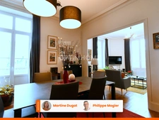 Appartement de 103m2, 2 chambres, quartier thermal de VICHY dans un immeuble remarquable.