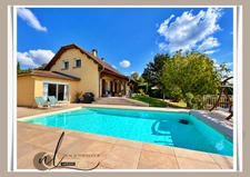 SAINT-CHEF (38), Maison à vendre 7 pièces  – 150 m² habitables – 4 chambres – Piscine – Terrain 1 192 m² – Garage - Panneaux solaires