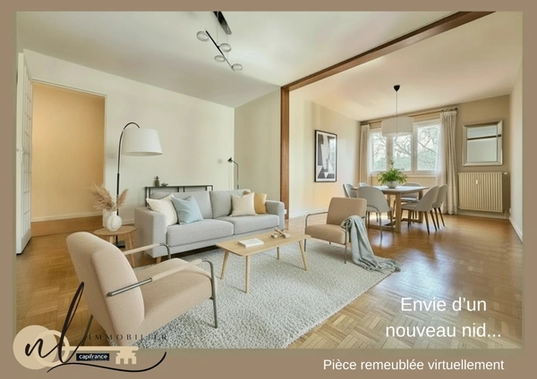 Appartement à vendre, LYON-Vaise, 3 pièces, garage, place de stationnement, cave