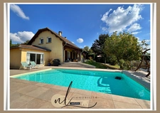 SAINT-CHEF (38), Maison à vendre 7 pièces  – 150 m² habitables – 4 chambres – Piscine – Terrain 1 192 m² – Garage - Panneaux solaires