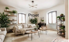 Maison mitoyenne à vendre 4 pièces - Terrain - Garage - LULLY (74)