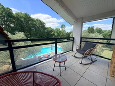 Magnifique maison contemporaine atypique avec piscine sécurisée et grand terrain avec vue panoramique à BROCAS (40)