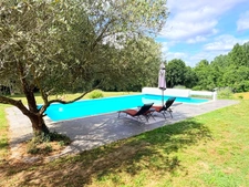 Magnifique maison contemporaine atypique avec piscine sécurisée et grand terrain avec vue panoramique à BROCAS (40)