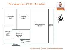 Appartement à vendre 3 pièces CESSON SEVIGNE (35)