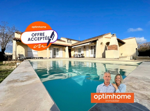 VILLA 5 PIÈCES DE PLAIN-PIED AVEC GARAGE ET PISCINE 