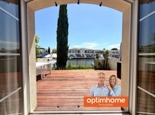 AIGUES-MORTES – MARINA D'EXCEPTION AVEC POSTE D'AMARRAGE 12 x 6 m, GARAGE ET VUE SUR LE BASSIN