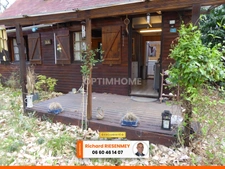 Magnifique chalet de 30m² au calme et verdure avec terrasse couverte