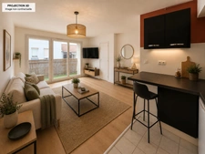 Lille / Wazemmes — T3 de 50,71 m² — Balcon — Cave — Parking — 3e étage avec ascenseur