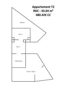 IDR 3 lots loués – 123 m² – renta 7,4% Net – La Chapelle-d’Armentières (gare 15 min à pied)