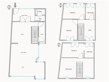 Exclusivité La Madeleine – Maison de 163 m² – 3/4 chambres + bureau – Jardin