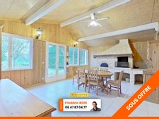 Maison plain-pied 100 m2 sur 1089 m2 de terrain Proche de SAINT DIDIER SUR CHALARONNE (01)