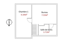 Maison à vendre 3 pièces GUILVINEC (29) en excellent état, au calme, beau jardin avec extension possible 