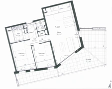 En exclusivité Appartement à vendre 3 pièces + parking (59)
