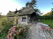 Chaumière - 130m2 - 7 800 m2 terrain - 3 chambres - Proximité Honfleur - beuzeville - cheminée - etang