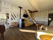 Chaumière - 130m2 - 7 800 m2 terrain - 3 chambres - Proximité Honfleur - beuzeville - cheminée - etang