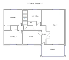 Maison 79 m² hab. Sous-sol complet 87 m2 – Terrain 760 m² – Chauvigny – 25 min Poitiers