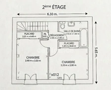 CORNEILLA DEL VERCOL (66) proche Saint Cyprien Maison à vendre 4 pièces avec deux chambre et grand garage 