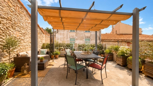 Maison à vendre 5 pièces (66) à PONTEILLA proche THUIR avec Terrasse et Grand garage idéal artisan
