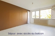 À Mâcon, appartement lumineux et traversant de 86,13 m² avec balcon, garage et cave – à personnaliser selon vos goûts ! Prix attractif : 100 000 €