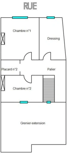 MAISON DE CARACTÈRE – 2 CHAMBRES – COUR ET JARDIN