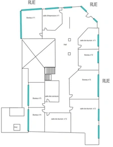 ENSEMBLE DE BUREAUX ARRAS HYPER CENTRE – 400 M² – 15 BUREAUX