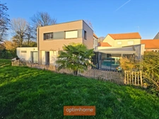 MAISON CONTEMPORAINE 165 m² 4 CH PISCINE CHAUFFEE DOUBLE GARAGE JARDIN EXPO SUD