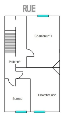 MAISON DE VILLE DE 146 M² – 4 CHAMBRES – BUREAU – COUR ET JARDIN