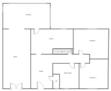 MAISON INDIVIDUELLE SEMI PLAIN-PIED 177 m² 6 CHAMBRES SOUS-SOL COMPLET JARDIN