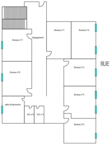 ENSEMBLE DE BUREAUX ARRAS HYPER CENTRE – 400 M² – 15 BUREAUX
