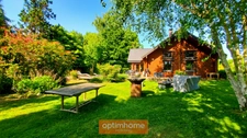 MAISON EN BOIS MASSIF HONKA 175 m² SEMI PLAIN-PIED AVEC BEAU JARDIN