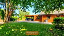 MAISON EN BOIS MASSIF HONKA 175 m² SEMI PLAIN-PIED AVEC BEAU JARDIN