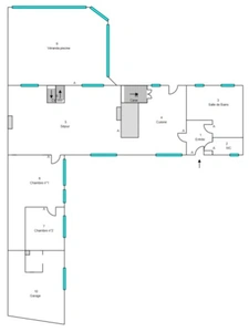 LONGERE SEMI PLAIN-PIED 140 m² 3 CH GARAGE JARDIN EXPO SUD-OUEST