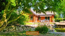 MAISON EN BOIS MASSIF HONKA 175 m² SEMI PLAIN-PIED AVEC BEAU JARDIN