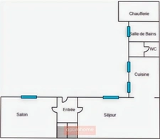 MAISON SEMI PLAIN-PIED 123 m² AVEC PORCHE ET DEPENDANCES