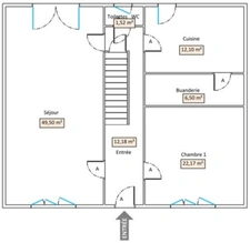 Maison de 265 m² avec 7 chambres – Idéale colocation ou division