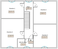 Maison de 265 m² avec 7 chambres – Idéale colocation ou division